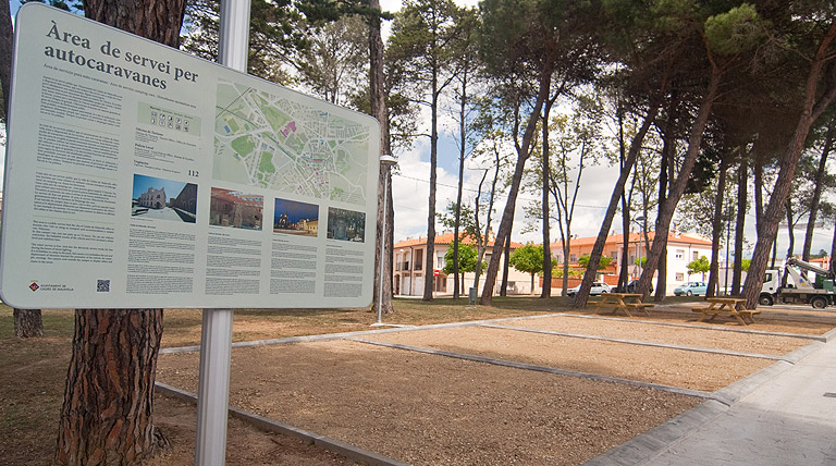 Motorhome service area