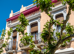 Las ramblas y las casas de veraneo
