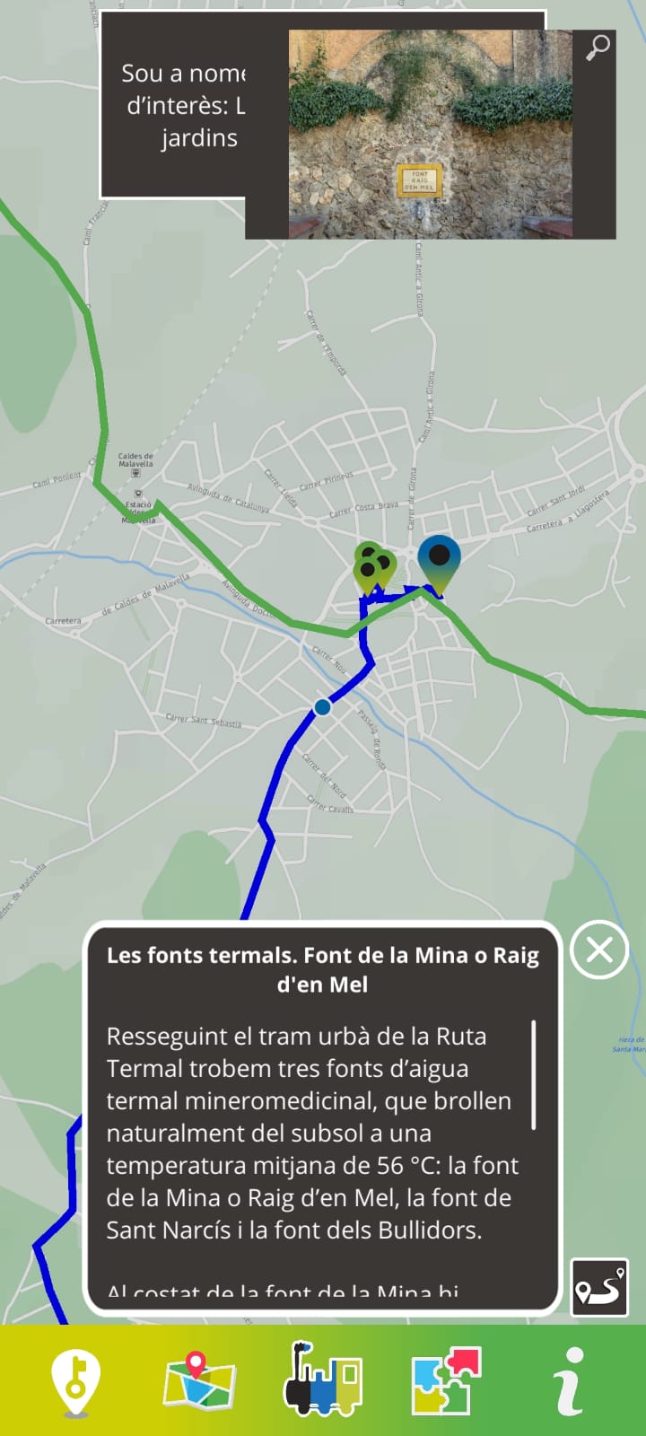 Caldes de Malavella a l’App dels Secrets de les Vies Verdes