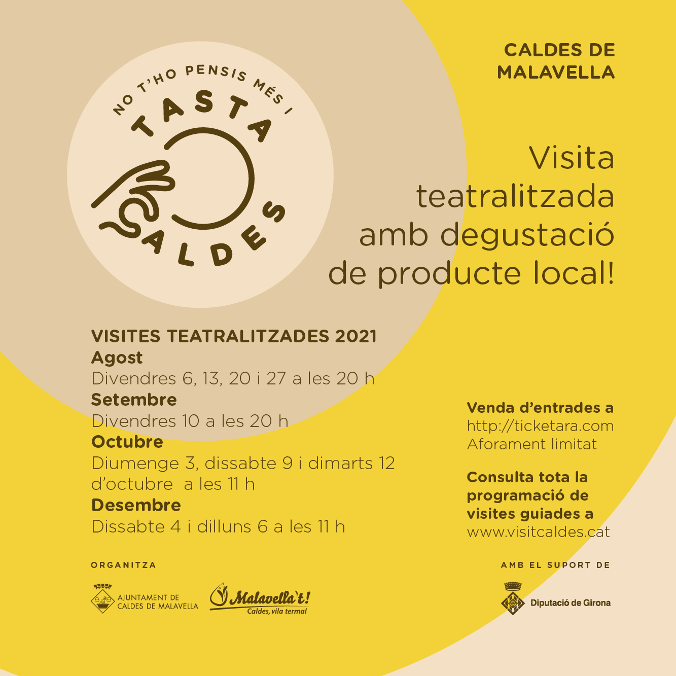 VISITES TEATRALITZADES 2021 – “Caldes i el fenomen de l’estiueig” –  I amb l’entrada un 10% de dte. en establiments adherits