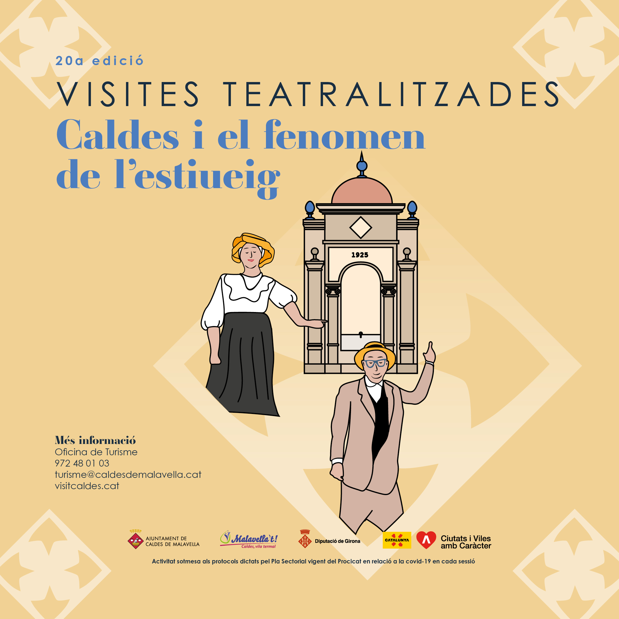 VISITES TEATRALITZADES 2021 – “Caldes i el fenomen de l’estiueig” –  I amb l’entrada un 10% de dte. en establiments adherits