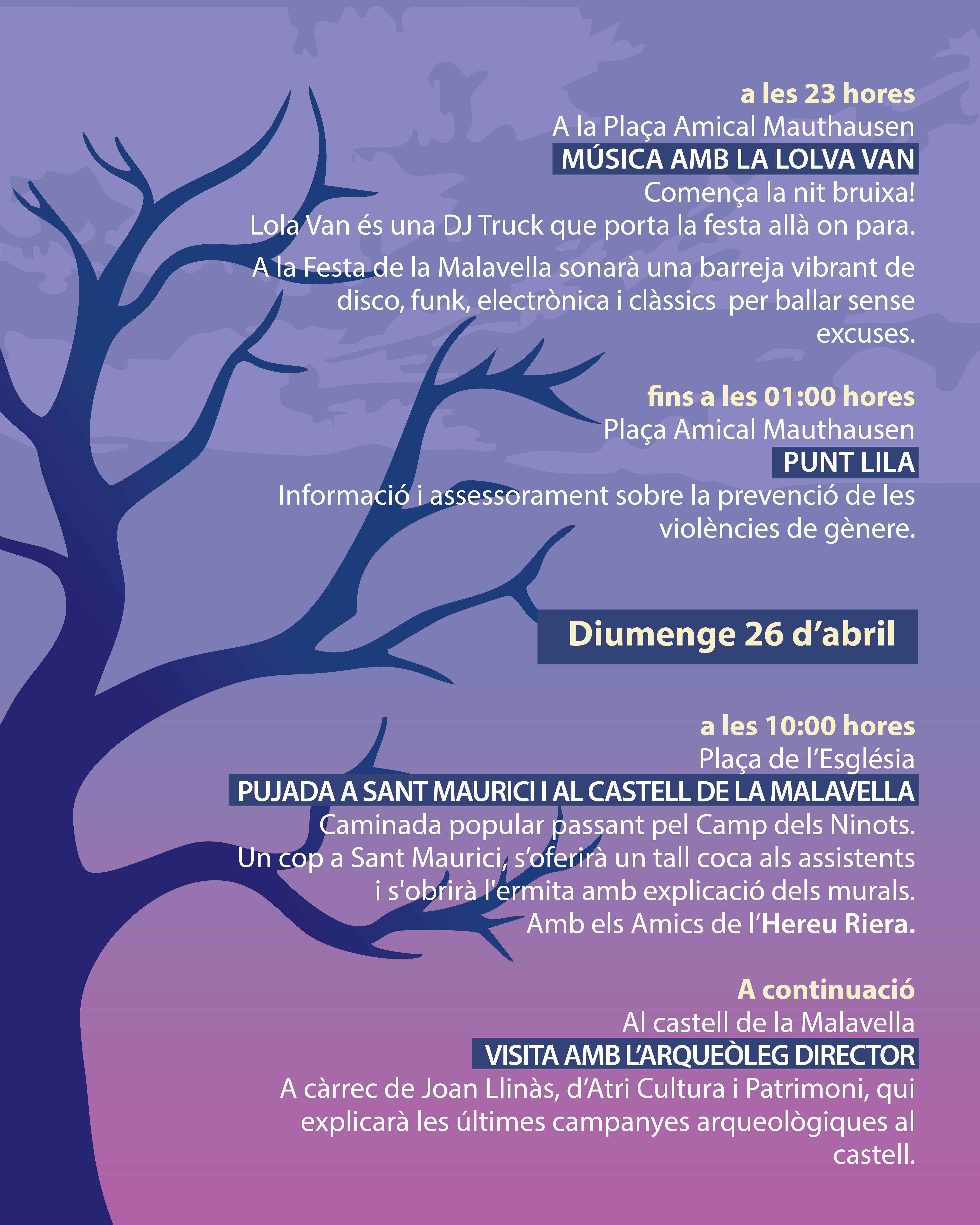 Tot a punt per a la Festa de la Malavella 2026!